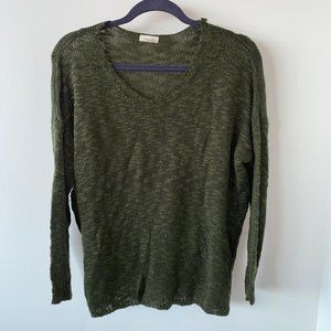 debut Women's size S/M light/sheer green sweater